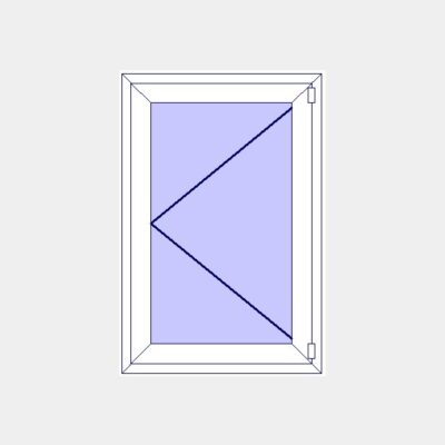 Fenêtre pvc H115 x L80 cm