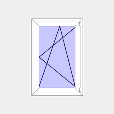 Fenêtre pvc H115 x L80 cm