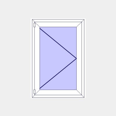 Fenêtre pvc H115 x L80 cm
