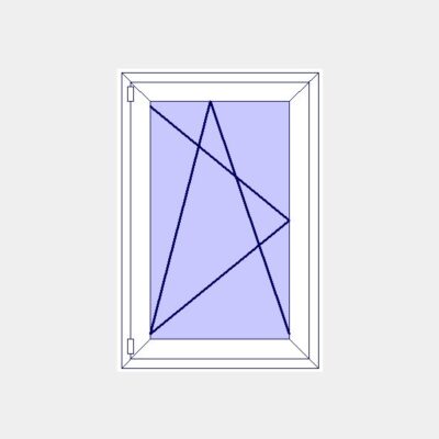 Fenêtre pvc H115 x L80 cm