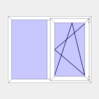 Fenêtre pvc H115 x L150 cm