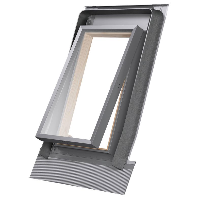 Lucarne de toit bois foncé - Prix pas cher